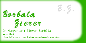 borbala zierer business card